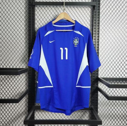 BRAZIL 'RONALDINHO 11' 2002 WORLD CUP RETRO AWAY KIT