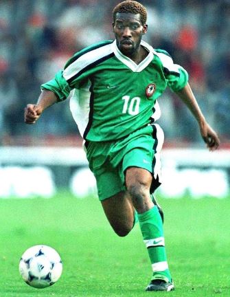 NIGERIA 'OKOCHA 10' RETRO HOME KIT 1998