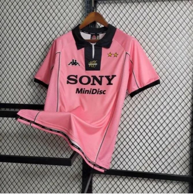 JUVENTUS 'DEL PIER0 10' RETRO PINK AWAY KIT 97-98