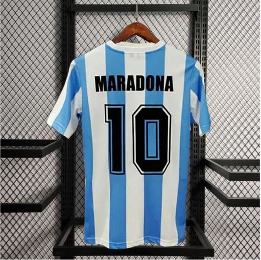 ARGENTINA 'MARADONA 10' RETRO HOME KIT 1986