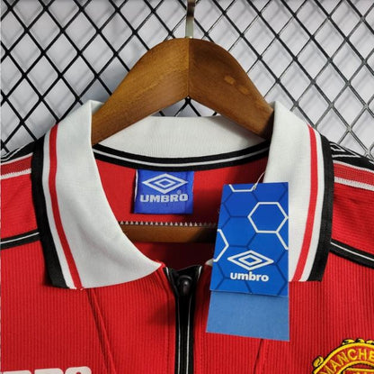 MANCHESTER UNITED LONG SLEEVE RETRO HOME KIT 98/99