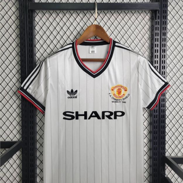 MANCHESTER UNITED RETRO AWAY KIT CHARITY SHIELD 1983