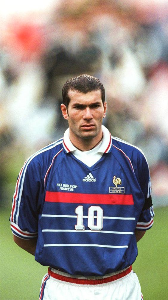 FRANCE 'ZIDANE 10' RETRO HOME KIT 98 WORLD CUP