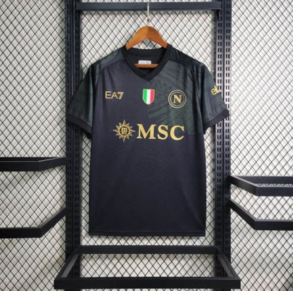 NAPOLI X EA7 ALTERNATIVE BLACK / GOLD KIT 23/24